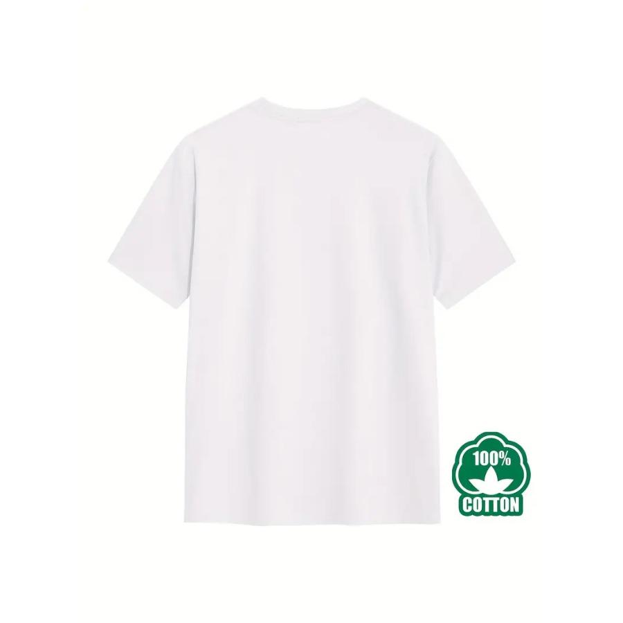 Men'S Lightning Bolt Graphic Cotton T-Shirt - 100% Combed Cotton, Crew Neck, Short Sleeve, Regular Fit, Summer Casual Tee