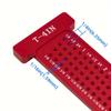Woodworking Scribe, Metric 100MM Precision T-Ruler, 4 Inch Precision T-Ruler,, Aluminum Alloy Pocket RulerMarking