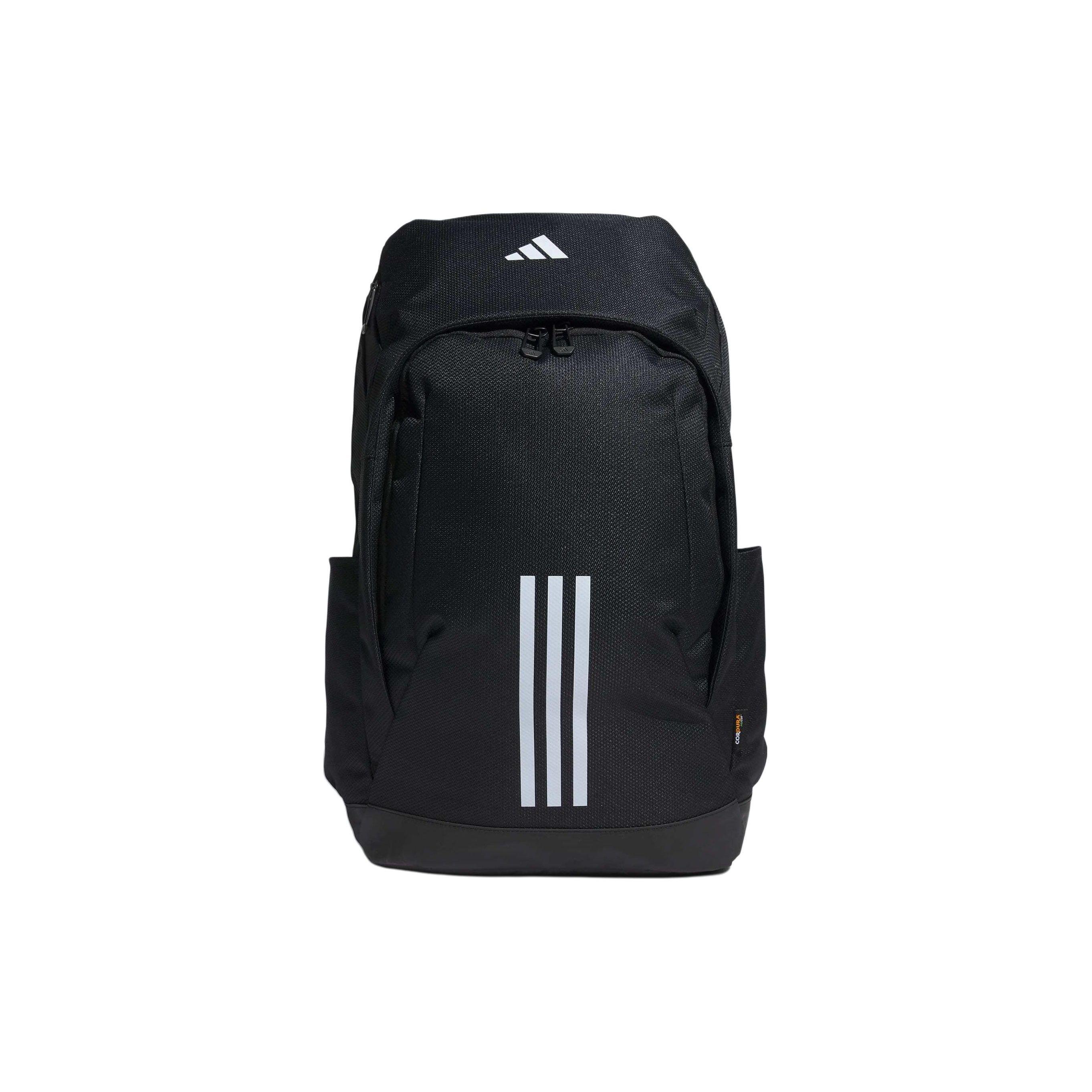 Adidas Front Logo Print Polyester Backpack Unisex Backpack Black IK4800 Black