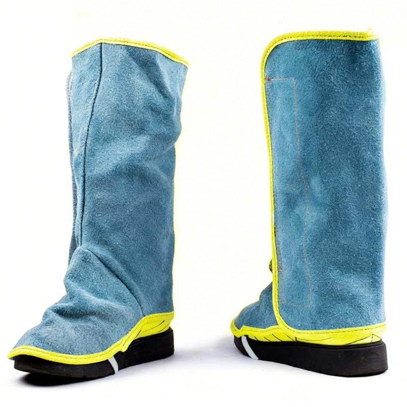 Heat Resistant Industrial Leather Welding Spats Foot Shield Guards Covers For Maximumly Safety In High Risk Areas 2 Pack