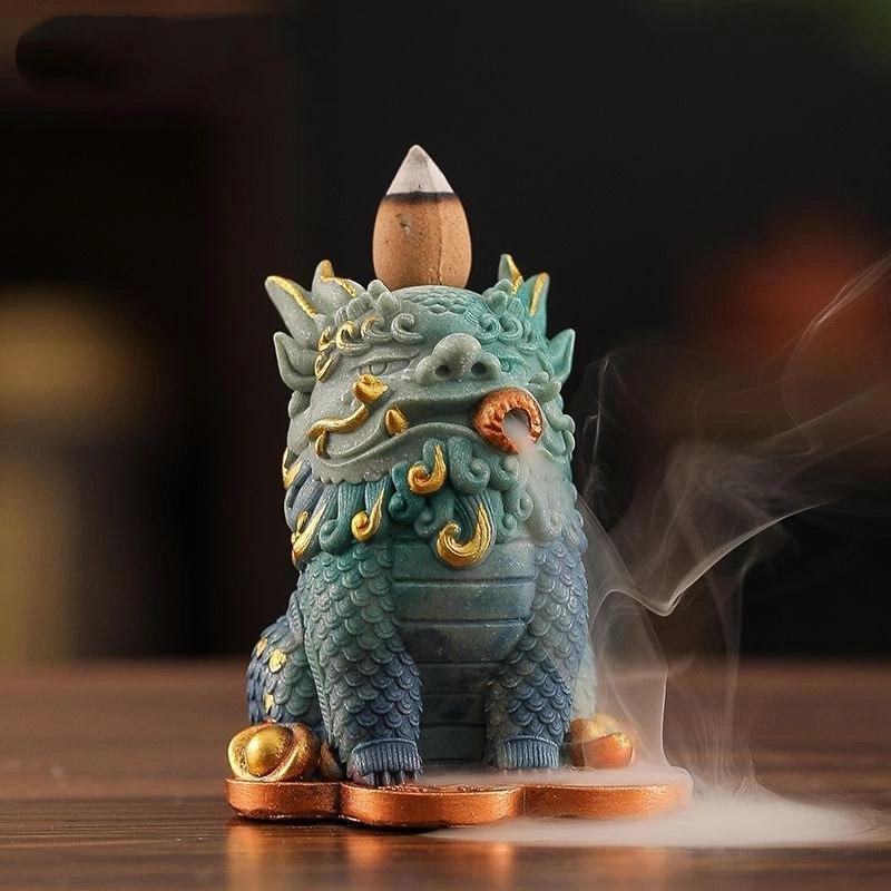 Creative Backflow Incense Burner Pixiu Ornament Home Indoor Living Room Decoration
