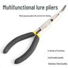 Bent-Nose Hook Remover & Fish Gripper: High-Carbon Steel Multi-functional Fishing Pliers