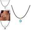 Fashion Eye Pendant Necklace With Alloy Chain For Women