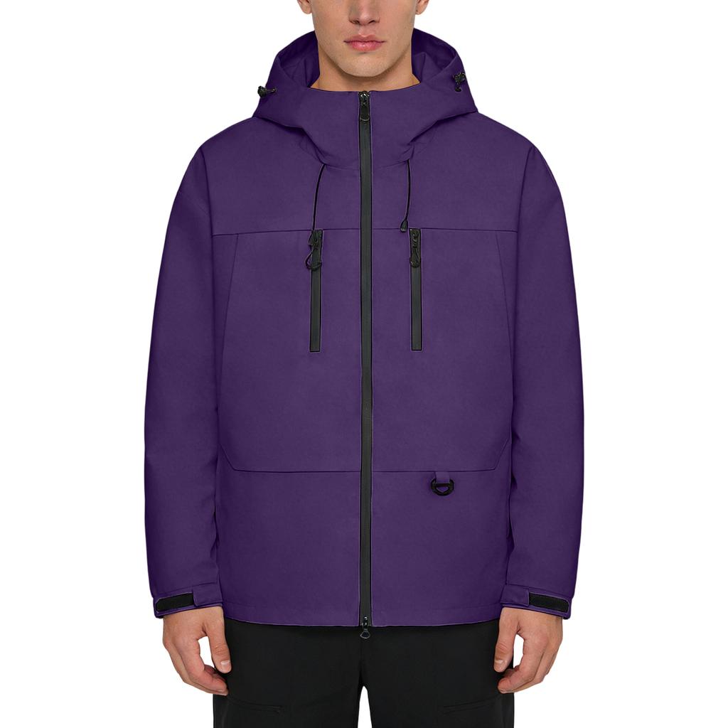 Unisex Loose-fitting Hooded Windbreaker