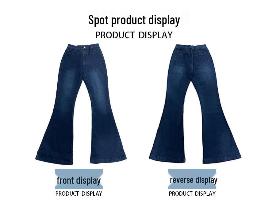 High Waist Hip-Lifting Lace-Up Slimming Flared Jeans for Women - Trendy Europe & America Style