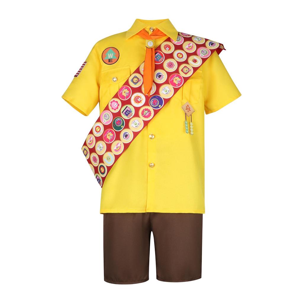 Up Movie Russell Explorer Adult Cosplay Costume Set