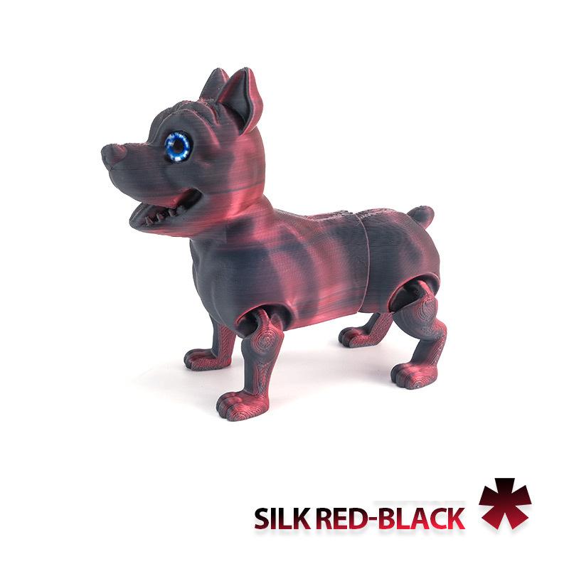 

3D Printing Color Simulation Puppy Toy Model Craft Creative Bulldog Pet Home Office Desktop Decorative Ornaments Gift Toys