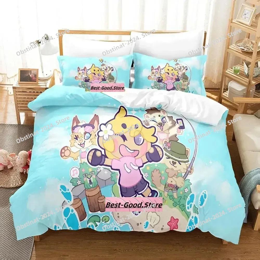 Här kommer Niko! Sängklädesset Enkelt Twin Full Queen King Size Sängset Vuxen Barn Sovrum Påslakanset Anime parure de lit Säng