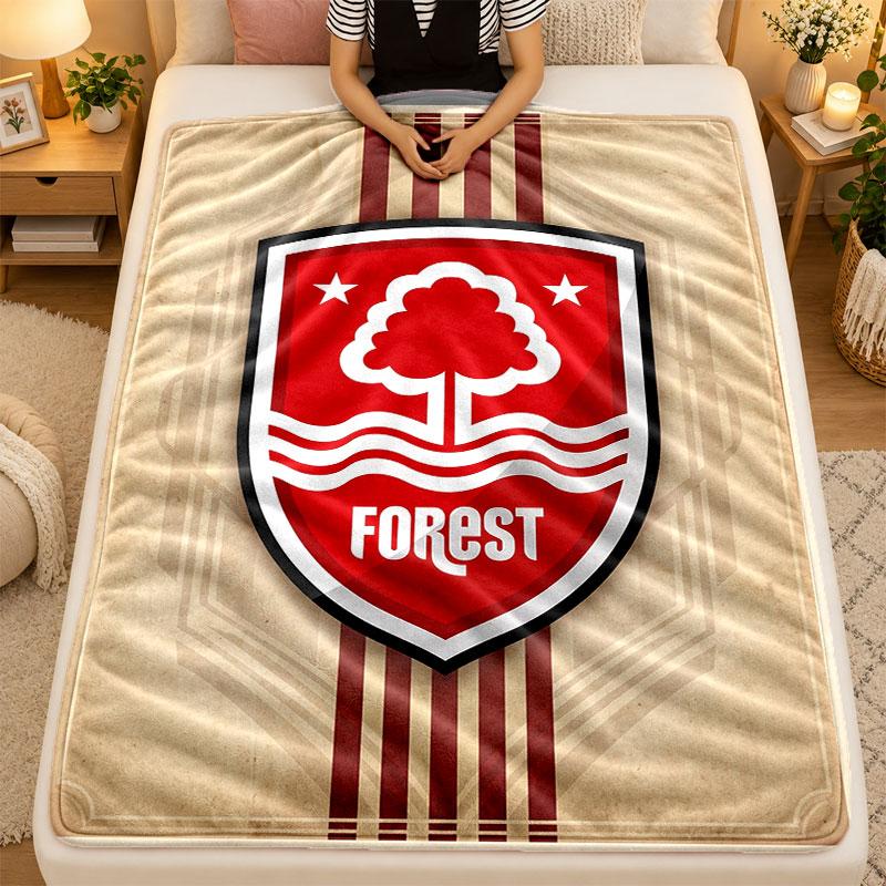 Flannel BlanketNottingham Forest Warm Soft Throw Blanket for Indoor Sofa Bed Living Room Use