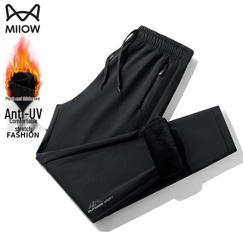 

Men s Winter Fleece-Lined Casual Straight-Leg Pants 5XL