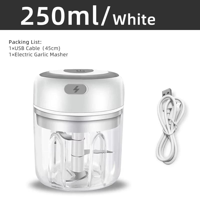 Chopper elettrico per alimenti da cucina Mini schiacciapatate per aglio tritacarne portatile USB tritatutto per verdure per gadget da cucina