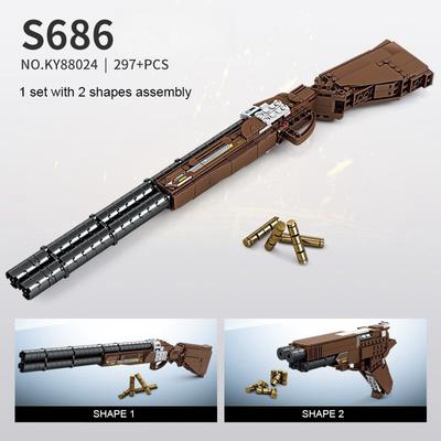 Military Transformable S686 Shotgun Bricks SWAT Pistol Weapon Model Building Bricks Blocks Christmas Toy Gifts for Boys Kids