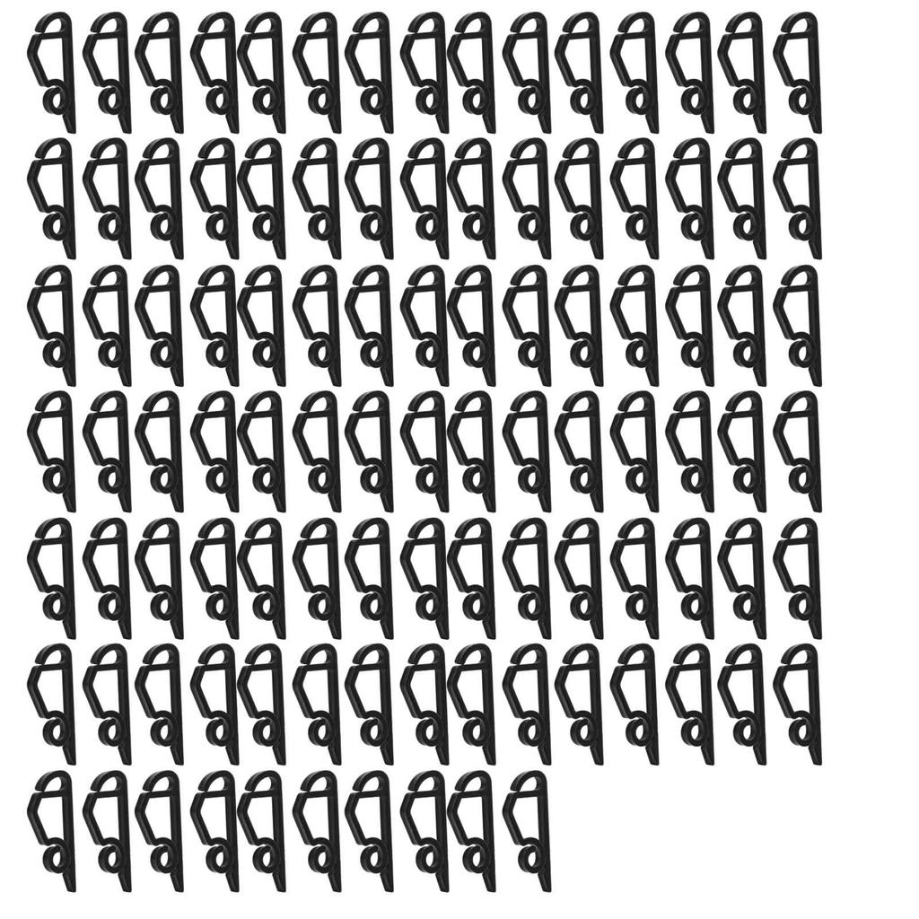 100pcs Christmas Lights Gutter Clips Reusable Waterproof Frostproof Plastic Gutter Clips String Light Hooks for Party
