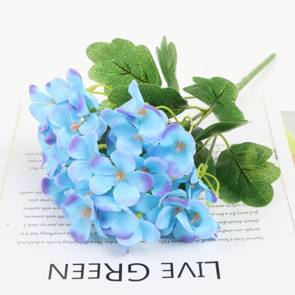 Silk Cloth Fake Flower Ball DIY Floral Materials Hydrangea Simulation Flowers  Photography Props