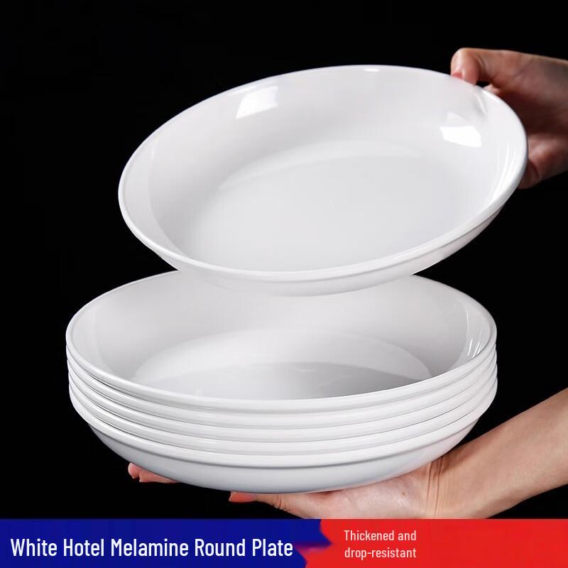 LOCK&LOCK White 7-inch Deep Round Plate