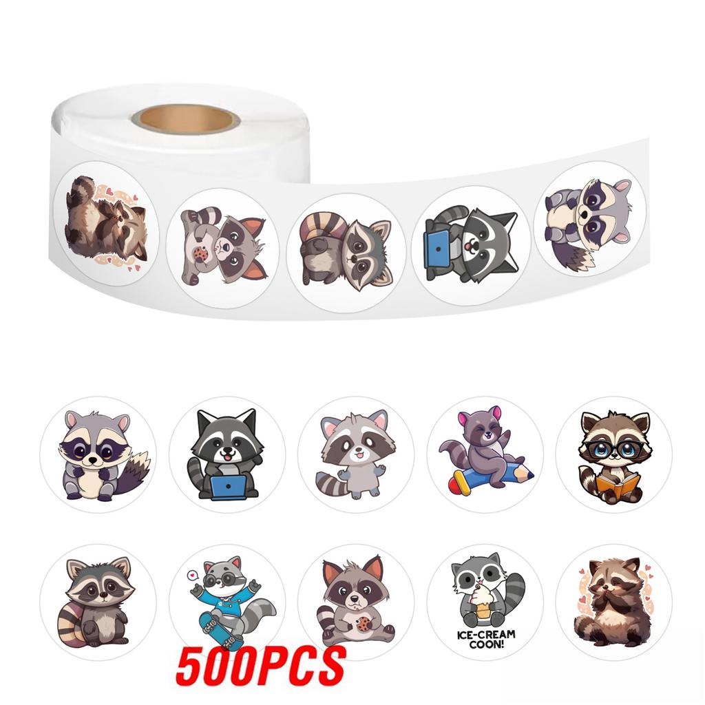 100-500Pcs High-Quality Cartoon High-Quality Little High-Quality Raccoon High-Quality Doodle High-Quality Stickers High-Quality Decor High-Quality