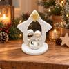 Resin Nativity Scene Figurine Slender for Shelf, Religious Décor Arrangement