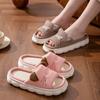 Mode Leinen Plateau Damen Hausschuhe Zuhause Frühling Sommer Katze Luxus Designer Frau Schuhe Ballerinas Niedlich Hanf Indoor Elegant Lässig Pantoletten