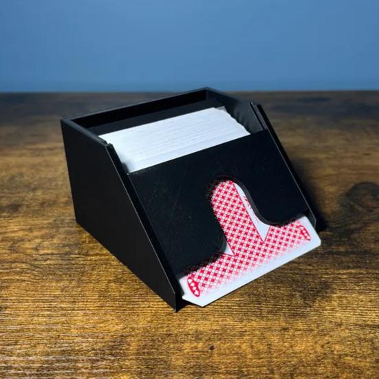 Pokerkarten-Dealer, tragbar, Standardgröße, Karten-Schuhspender, Halter, transparentes Ablagefach, Casino-Brettspiel-Tischzubehör