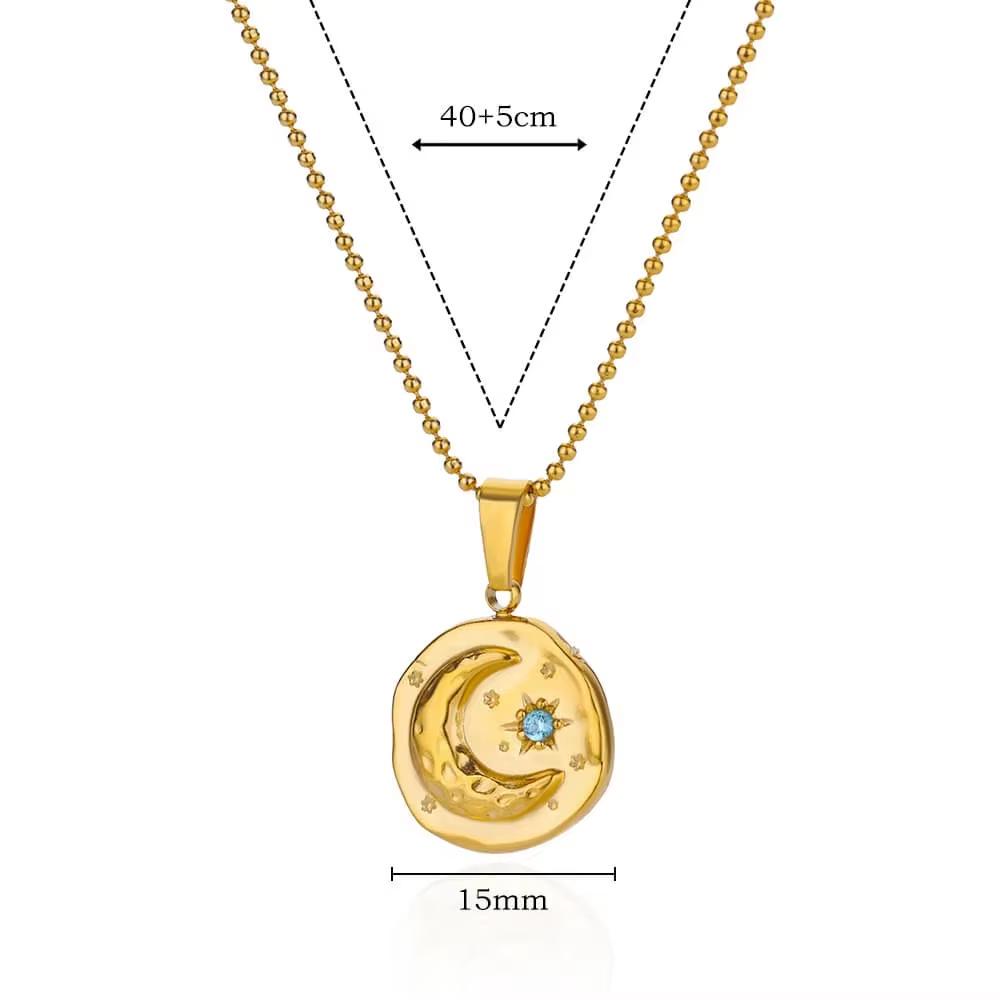 Stainless Steel Ocean Heart Turtle Pendant Necklace - Cute & Fade-Resistant