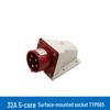 Weipu TYP285 6823 32A 5-Pin Industrial Plug & Socket, IP44 Surface/Flush Mount