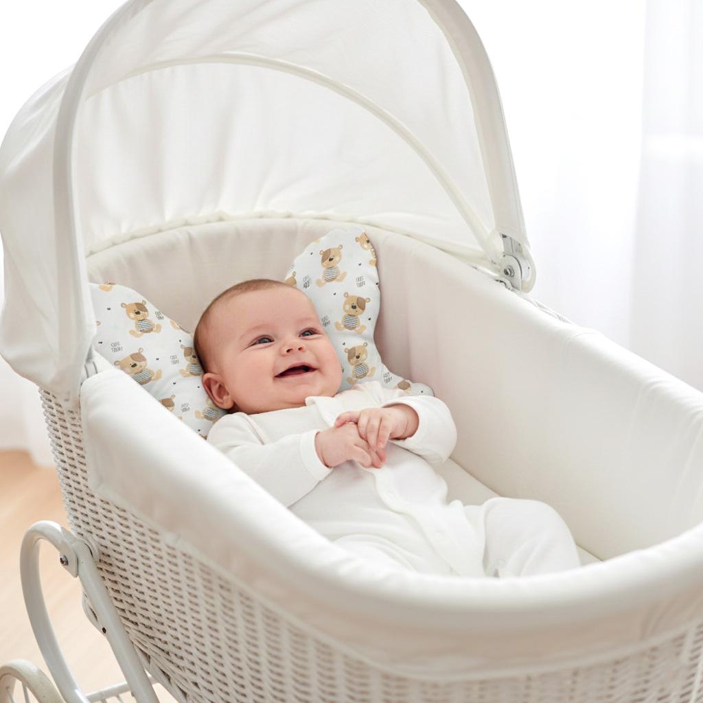 Poduszka antywstrząsowa motylek do wózka babyuniverse - miś