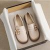 Small leather shoes women's platform loafers spring and autumn one-pedal Mary Jane British style retro with skirt college jk single shoes