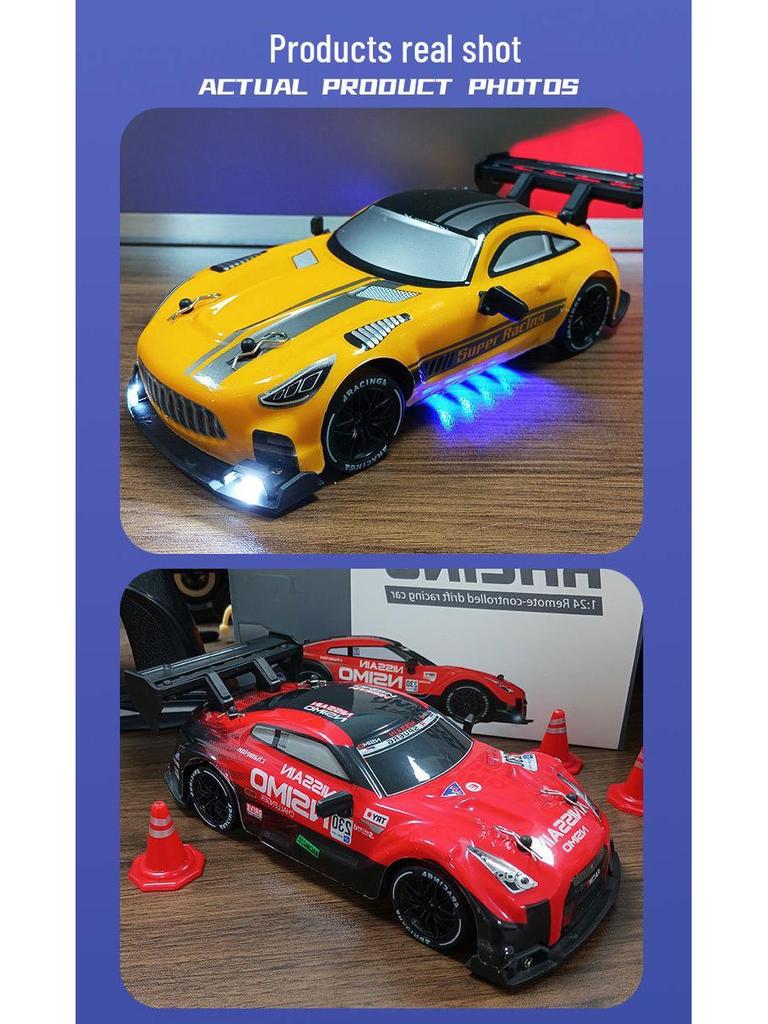 Four-Wheel Drive High-Speed Drift RC Car, Drop-Resistant, 2.4G Remote Controlled, Speed Control Toy.