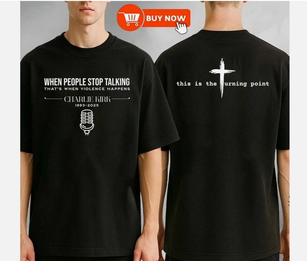 

Чарли Кирк Свобода Когда Люди Перестают Говорить 1993-2025 Футболка L