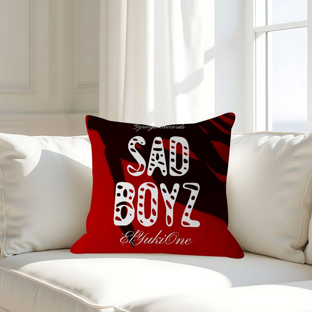 Sad Boyz Pillow Case Removable Washable Cushion Cover – All-Season Soft Linen