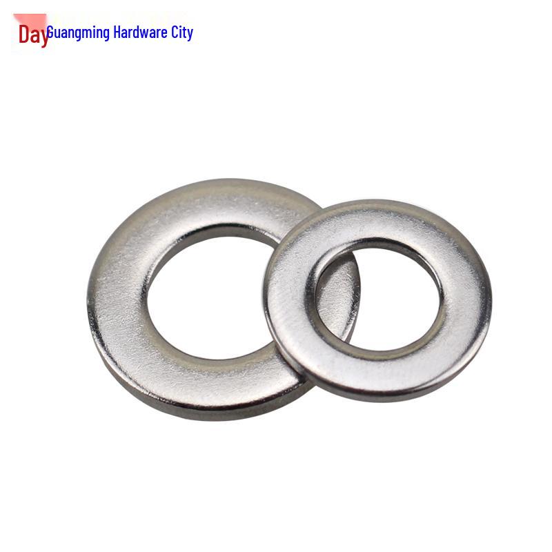 Thickened 304 Stainless Steel Flat Washer, Round Metal Screw Spacer, M2-M20