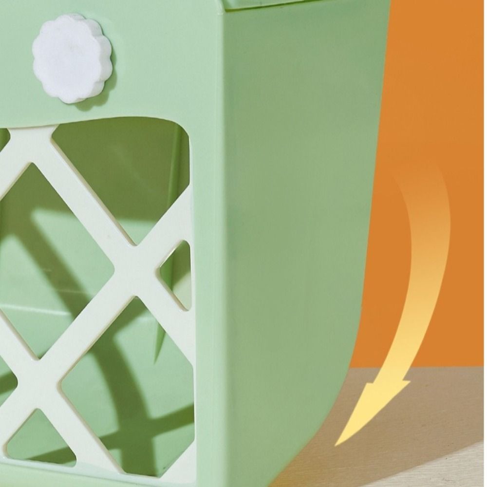 Practical Hanging Rabbit Hay Feeder Fixed Large Capacity Bunny Food Feeder Anti-tipping with Lid Grass Feeder Hamster Cage