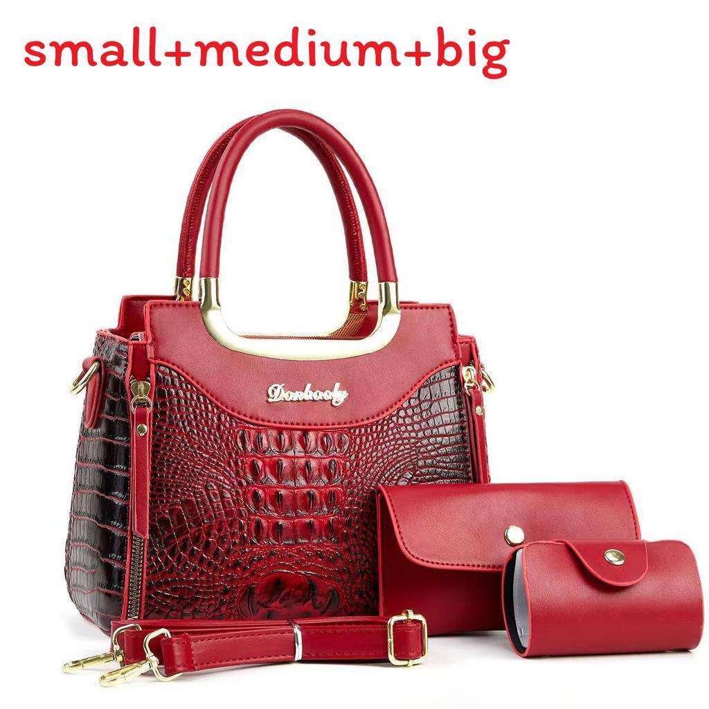 Womens Square Shape Pu Tote Bag With Inner Pockets For Casual Outings