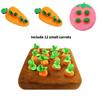 Soft Carrot Plush Toy For Early Education And Pet Chewing Play