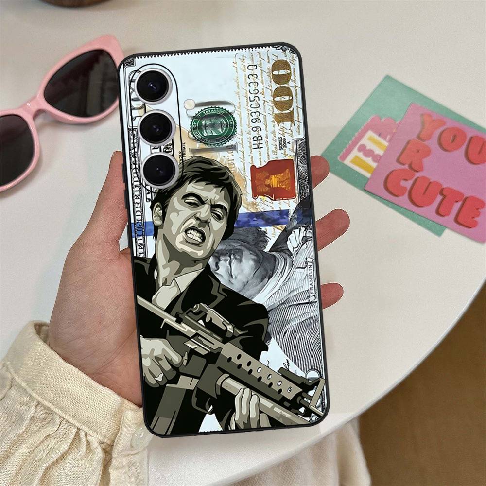 Classic Tonny Montanas Scarface Phone Case For Samsung S 24 Fe 25 Ultra Plus 20 Lite 21 30 22 23 24 22 Ultra 5G Fundas