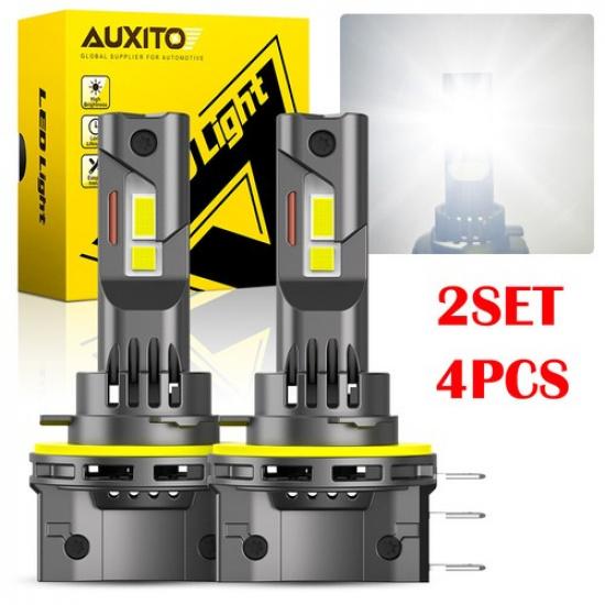 2-4X H15 LED Bulbs High Beam DRL Headlight Conversion 30000LM 6500K Super Bright