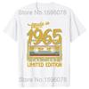 Cassette Vintage 1965 59th 59 Years Old Birthday Party Men T Shirts Limited Edition Retro Graphic Tee Cotton Classic T-shirts