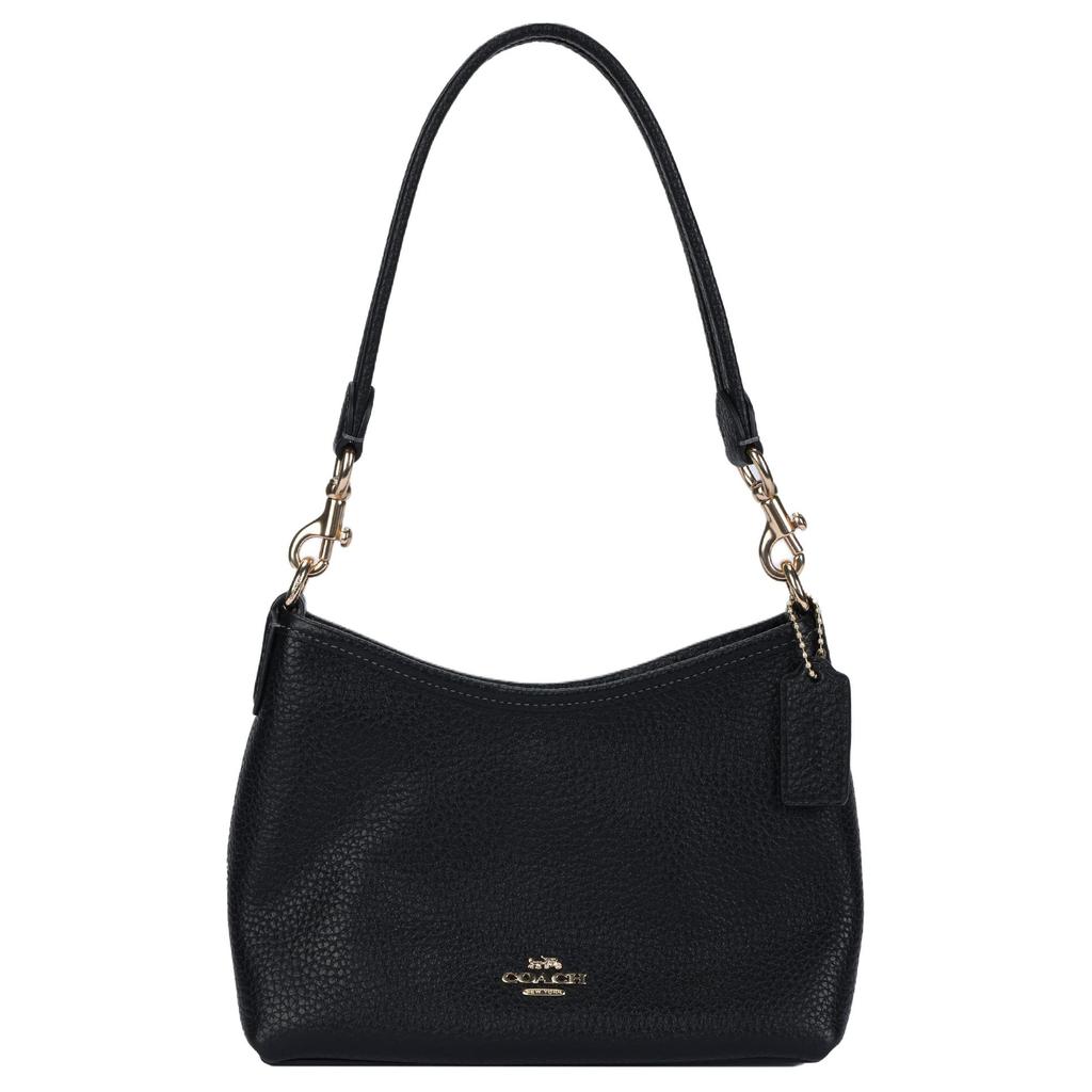 Coach Laurel 19 Letter Logo Gold Hardware Leather Crossbody Shoulder Bag Small Women Bags Black CBH16-IMBLK