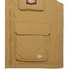New Era MLB Solid Color Casual Logo Stand Collar Zip Vest Men vest Brown 13350840