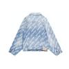 Balenciaga All Over Logo Oversized Denim Jacket 681690TJW904200