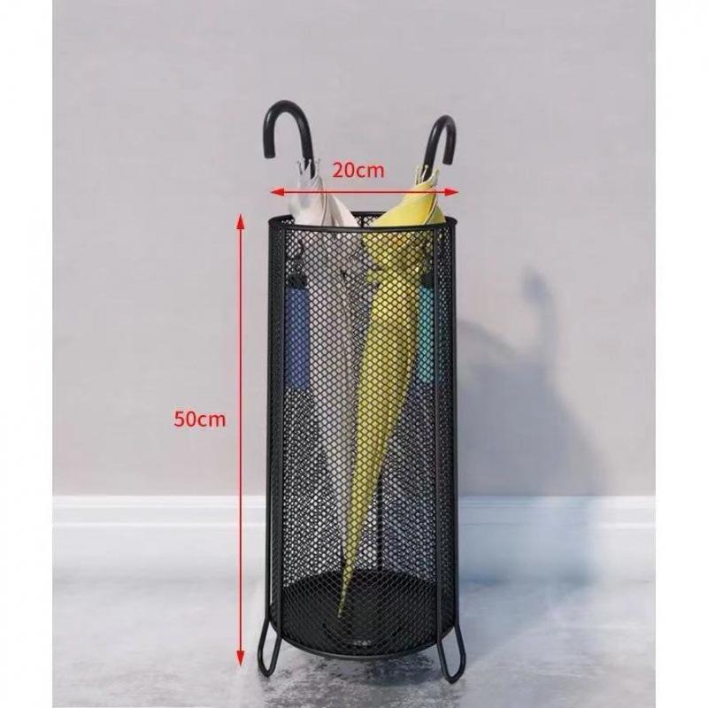 Transparent Cylindrical Umbrella Storage Rack for Office and Home