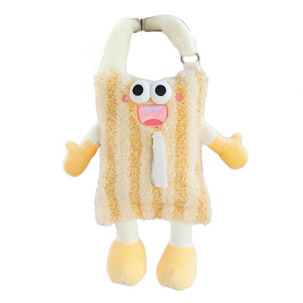 

Cute Car Back Seat Tissue Box Comfortable Tissue Dispenser Holder Portable Tissue Case Holder Home жёлтый