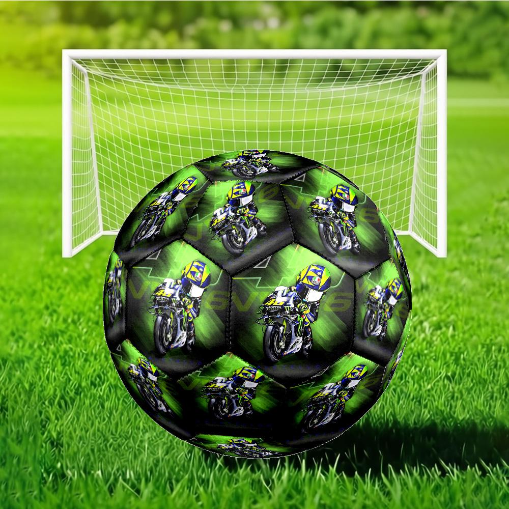 Rider Speeding Through Neon Light Size 5 Soccer Ball, Suitable for Training and Matches, High-Elasticity, Wear-Resistant Material Gift for Fan