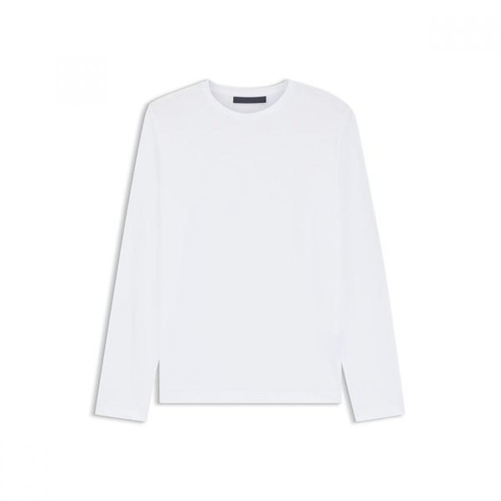 Boss Regular FiT Mercerized CoTTon T shirT whiTe  50552319100 S