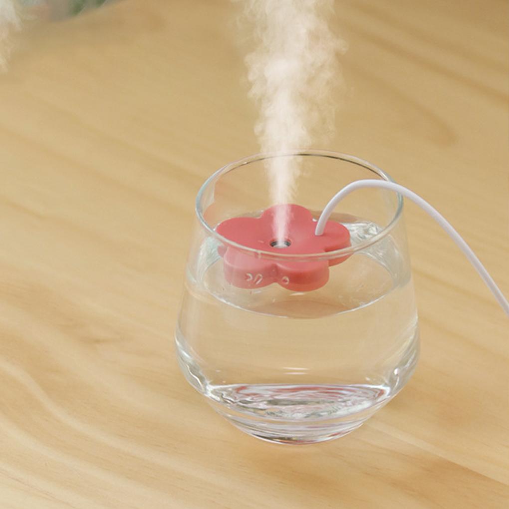 Petal USB Air Humidifier Misting Maker Mini Mute Flower Design Diffusers Home Plants for Business Travel Bedroom