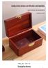 High-End Solid Wood Jewelry Box, Multi-Purpose Wedding Storage with Mortise and Tenon Design