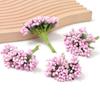 12 STK/Parti Kunstig Blomst Små Bær Pollenbærer Stilk av Ståltråd/Bryllupsblader DIY Krans Roser Kunstig Blomst