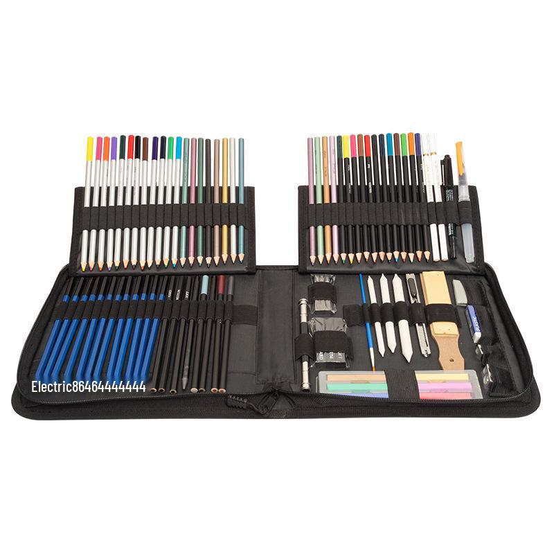 Professional Fine Arts Sketch & Colored Pencils Set - Creative Toolkit for Drawing & Painting