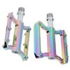 Aluminum Alloy Colorful Mountain Bike Pedals Lightweight Flat Bicycle Pedal Sets