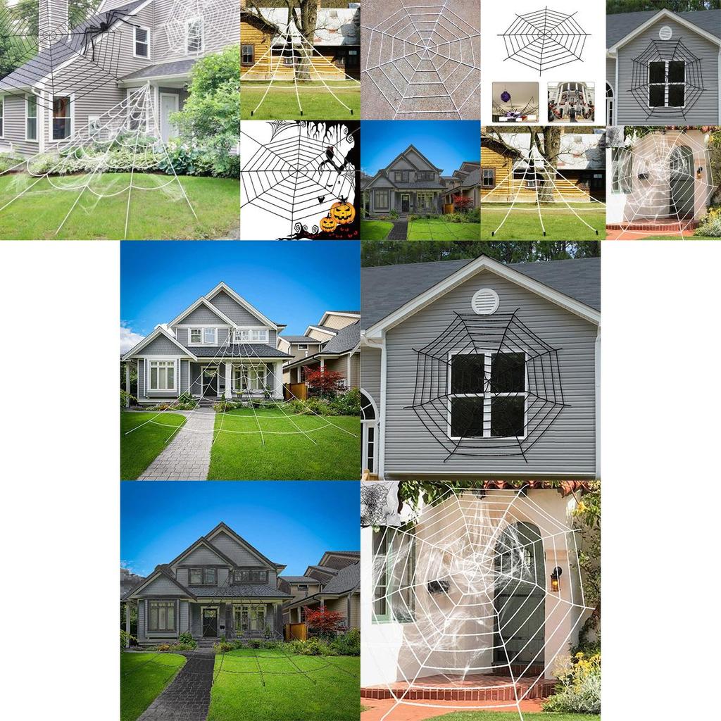 High-quality Halloween Horrible Spider Web Ideal For Spooky Party Decorations
